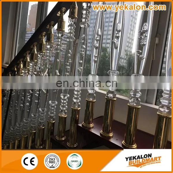Best-Selling Best Quality New Design Luxury Aluminium Transparent Acrylic Stair Railing From China Manufacturer photo-2