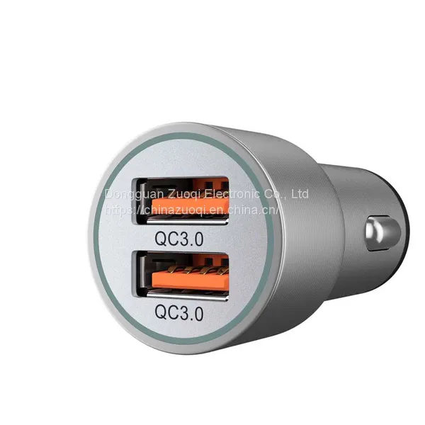 Custom LOGO QC 3.0 5V 3.5A Mini Fast Charge TYPE-C High-quality Dual USB Charger photo-2