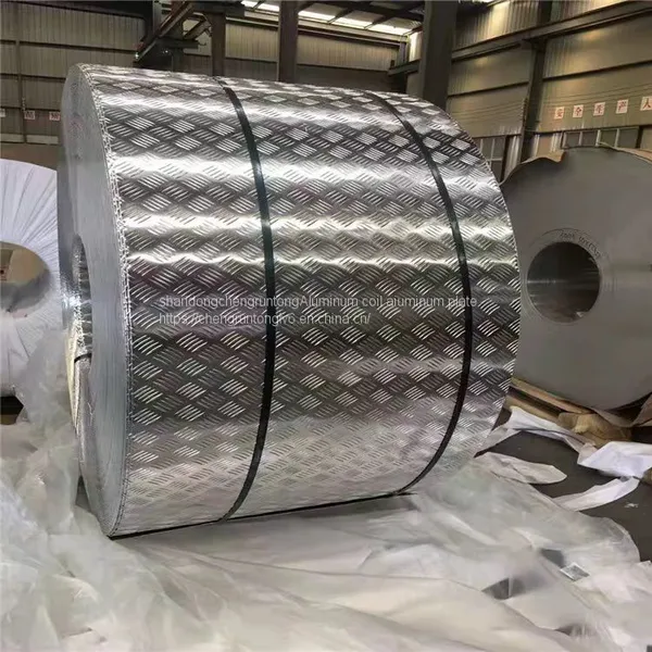 Five Rib Pattern Plate Orange Peel Embossed Aluminum Roll Embossed Aluminum Tile Manufacturers Can do Heat Preservation External Pressure Protection Bending Covered Kraft Paper Color Coating Thickness 0.3mm-10mm Specifications Complete Processing Custom photo-4