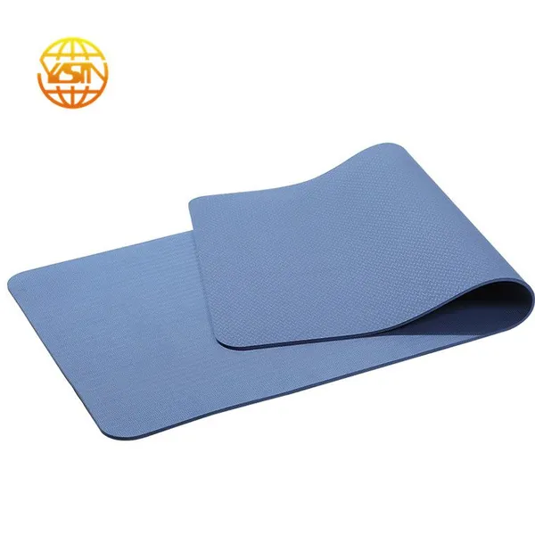 Fitness Yoga Matt Recyclable Black TPE Yoga Mat Can be Customized photo-4