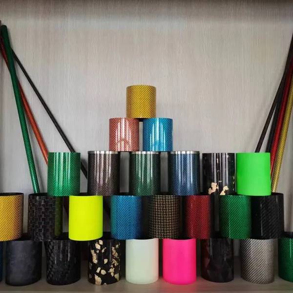 Colorful Carbon Fiber Tubing Large Diameter Colorful Carbon Tubes Made in China