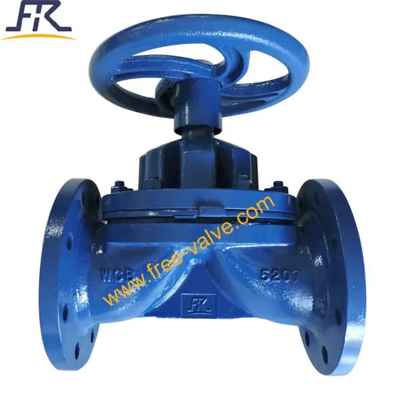 Hand Wheel Operated PTFE  Lined Diaphragm Valve