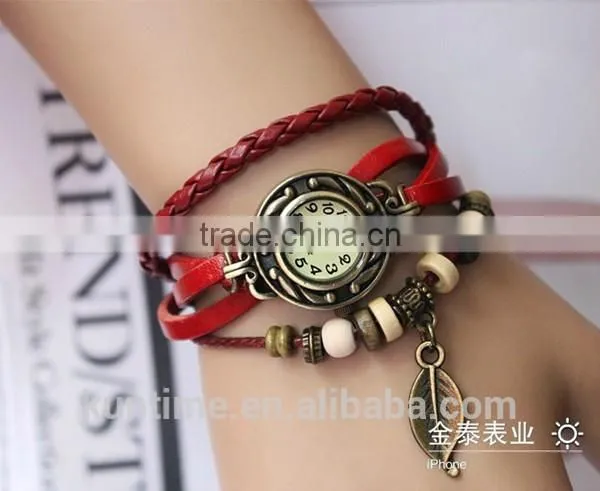 Wholesale Vintage Ladies Watch Leaf Bracelet photo-5