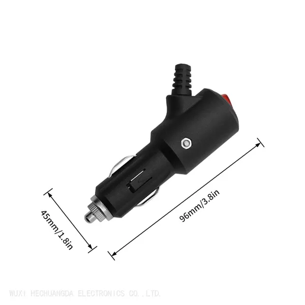 Red Switch Korean Cigarette Lighter Connector 5-25A Plug 12V 24V Cigarette Lighter Charger Plug
