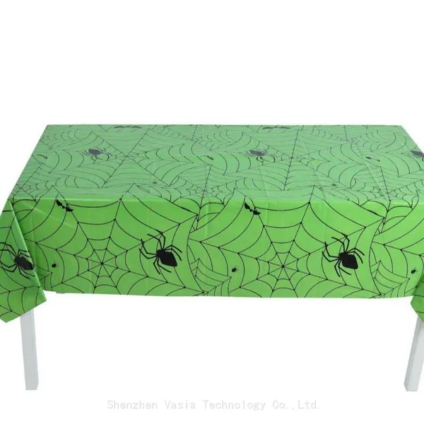 Wholesale Halloween Spider Web Tablecloths - Disposable Plastic for Party Decor, Bulk Supplies photo-2