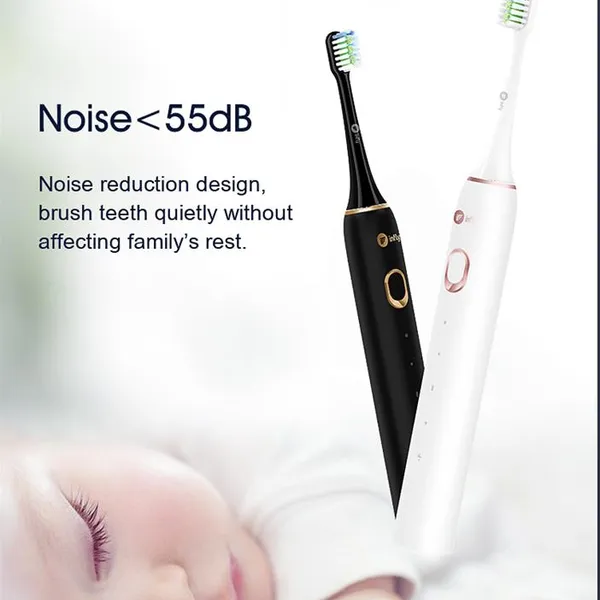 Infly PT02 White & Black Sonic Electric Toothbrush photo-2