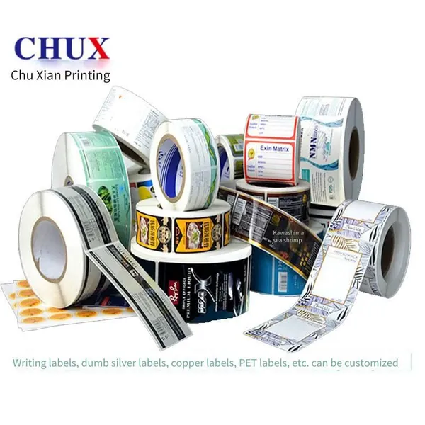Food Label Printing Factory, Customized Cosmetic Adhesive Paper Rolls, Transparent Clothing Stickers in Sheets, Source Factory photo-5