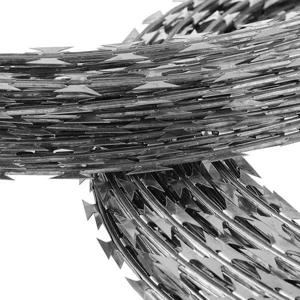 Stainless Steel 304 Safety Fence Wire Suitable for Prisons/Walls/Protection Razor Barbed Wire Coil photo-3