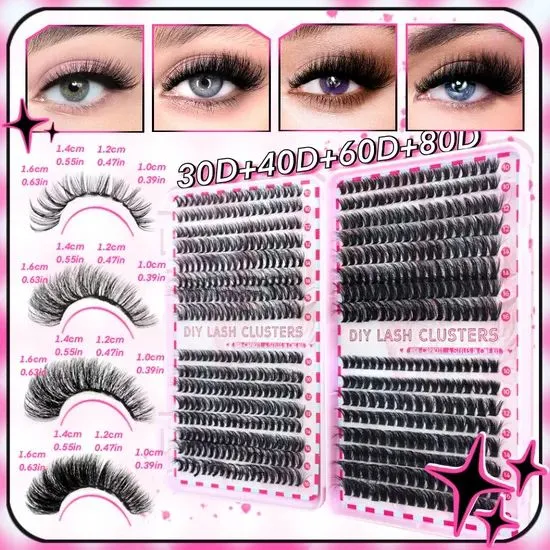 False Eyelashes Glue Set, Voluminous False Eyelashes, Popular False Eyelash Set, Party Music Festival Concert False Eyelashes photo-4