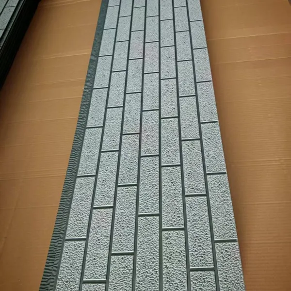 Pu Sandwich Panel Fire Proof Interior / Exterior Wall Panel Decorative Heat Insulation Metal Panel Metal Siding Panels photo-4