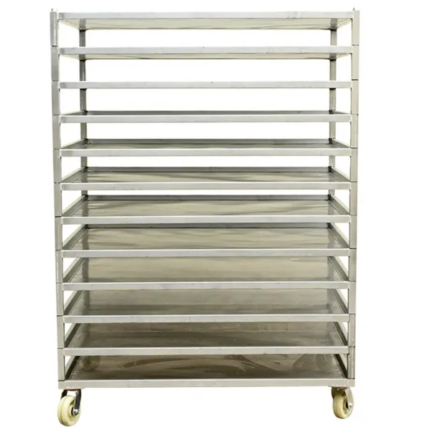 Food Grade Stainless Steel Tray Drying Cart, 304, 40 Trays, for Fruit and Vegetable Drying photo-3