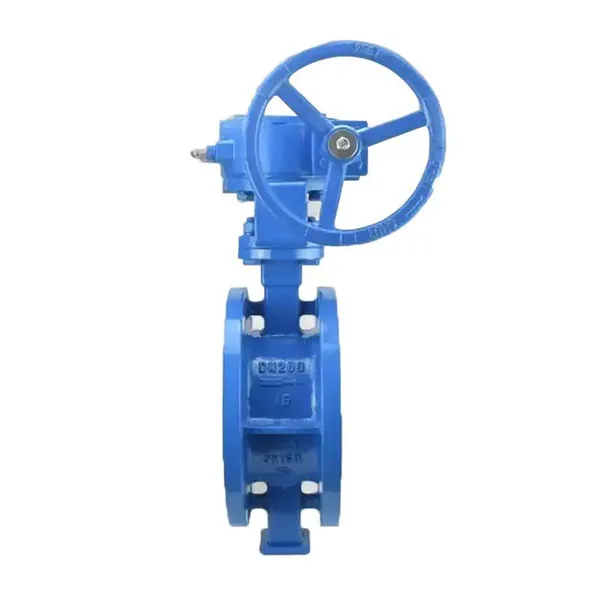 Manufacturer Direct Sales of High-quality Manual Turbine Cast Steel Hard Sealed Flange Butterfly Valve photo-3