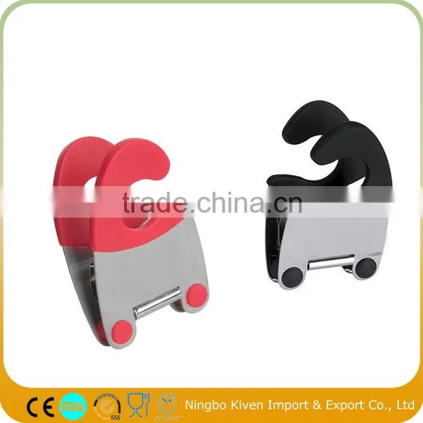 Food Grade Silicone Stainless Steel Spoon Rest Pot Clips