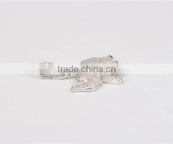 OEM Mirco Pave Diamond 925 Sterling Silver Fashion Pendant Jewelry Wholesale photo-2