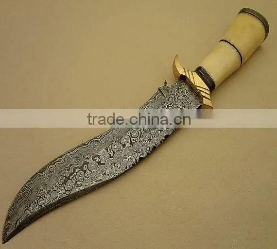 Hand Made Damascus Knife / Hunting Knife / Bowie Knife photo-4