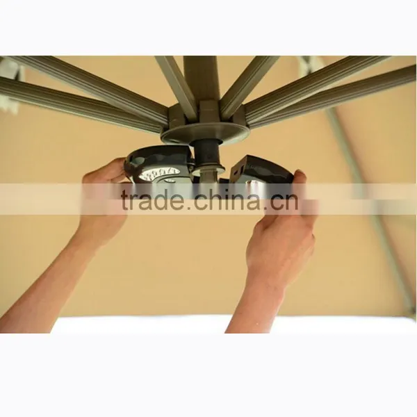 Outdoor Beach Patio Sun Garden Travel Led Light Cheap Solar Chinese Umbrella Light photo-4