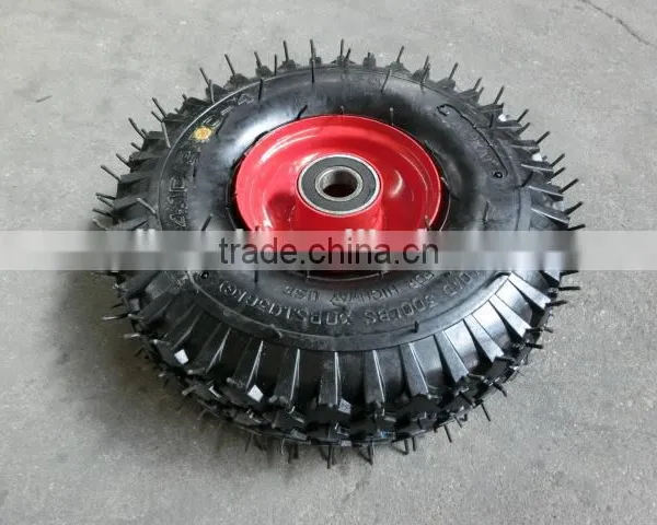 Garden Cart Rubber Wheel 4.10/3.50-4 Rubber Tire 3.50-4 photo-6