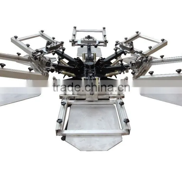 Heavy Duty 6 Color 6 Station Screen Printer With Micro Registration and Aluminium Platen photo-2