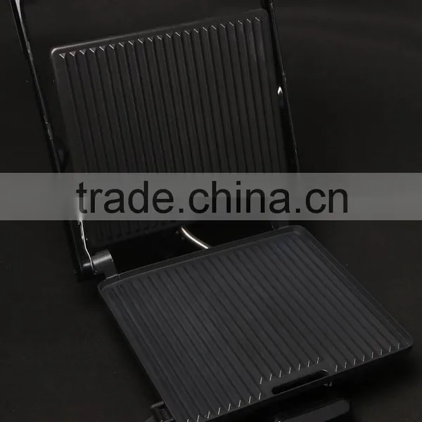 CE GS RoHS UL 4 SLICE RED STAINLESS STEEL PANINI GRILL photo-4