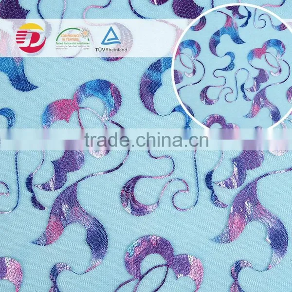 Nylon Polyester Cheap Border Printing Dress Lace Tulle Fabric photo-4
