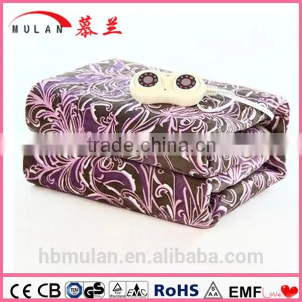 Washable Flannel Fabric Double Electric Heating Blanket photo-2