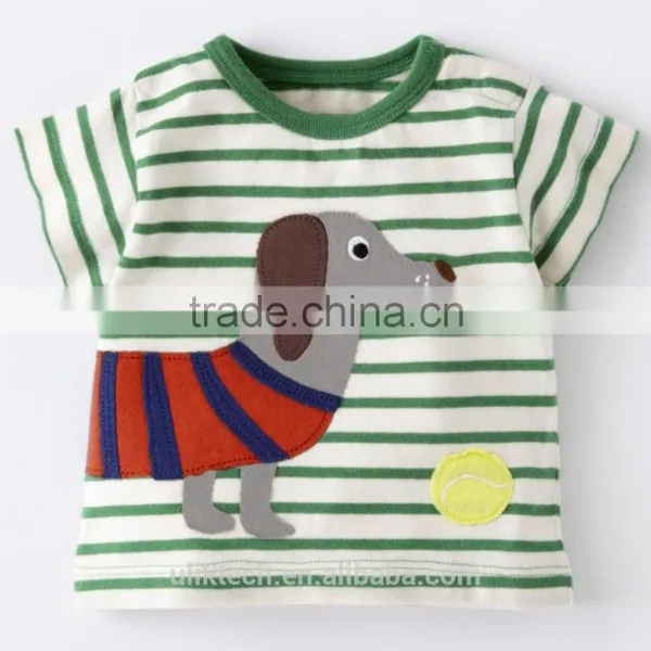 New Stylish Soft Fabric Boys t Shirt Silly Frog Applique photo-3