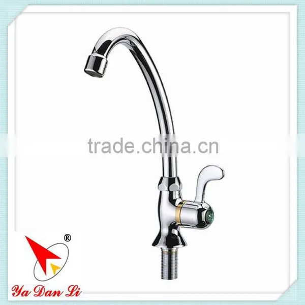 Chrome Finish Single Handle Kitchen Faucet photo-3