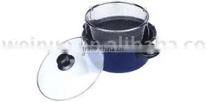 3pcs Non-stick Deep Fryer Saucepot