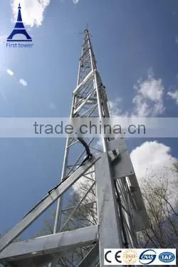 Good Service Galvanized Self Supporting Tower Telecom Pole photo-2