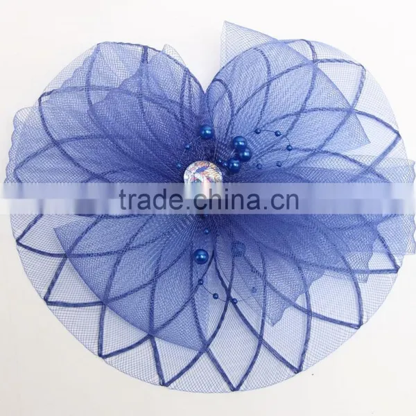 DSFC0001 Vintage Wedding Holiday Fascinator Cocktail Hat For Women French Veiling Hair Headband Lady Party Accessory photo-6