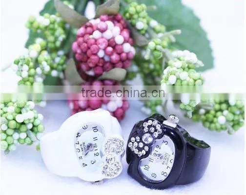 Lovely Girl's Ring Watch With Cute Hello Kity Case