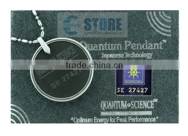 Green Crystal Japanese Quantum Energy Pendant Quantum Necklace Pendant Charms Pendant photo-3