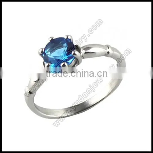 IP Plated Stainless Steel Ring Heart CZ Rose Gold Ring for Girl photo-4