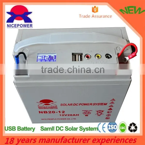 12v20ah 12v30W Protable power supply