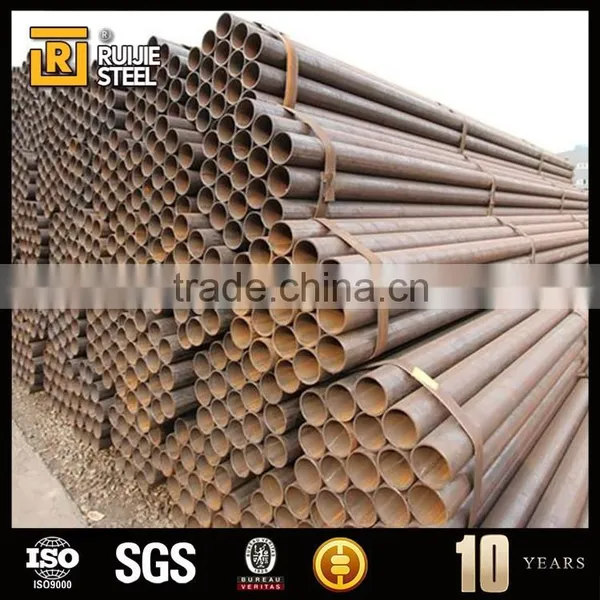 A53 Schedule 40 Black Steel Pipe, S355jr Welded Steel Pipe