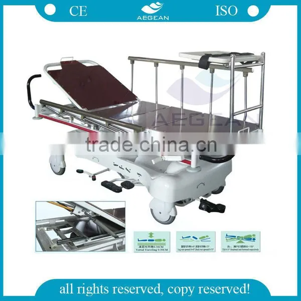 AG-HS005 CE Approved Hospital Furniture Transfer Stretcher Xiehe Lock