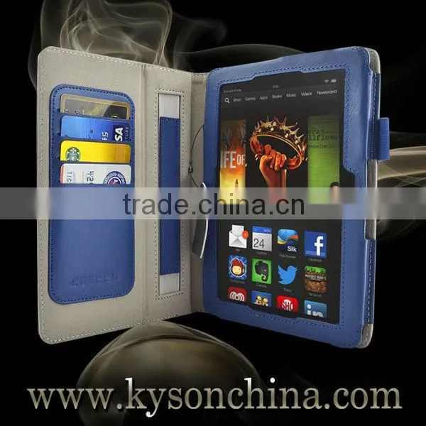 100% Authentic Genuine Leather Case Fits the Amazon Kindle Fire HDX 7' Inch for Kindle Fire photo-2