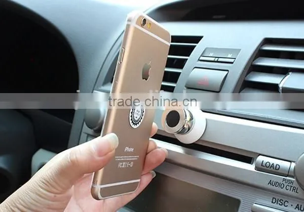 360 Degree Rotating Multifunctional Car Mobile Phone Metal Logo Vehicle Magnetic Bracket photo-5