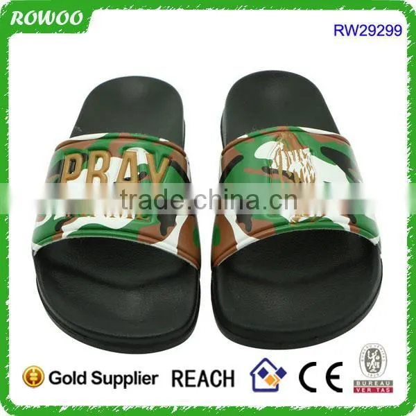 New Design Men Bathroom Slippers Soft Customized Logo Slides Indoor Flat Sandals photo-6