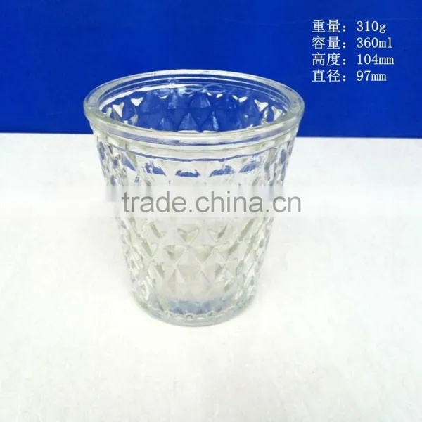 130ml 360ml Wide Mouth Glass Candle Holder photo-2