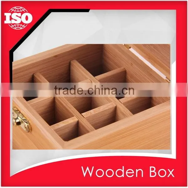 Compartments Wooden Tea Tin Box Supplier photo-6