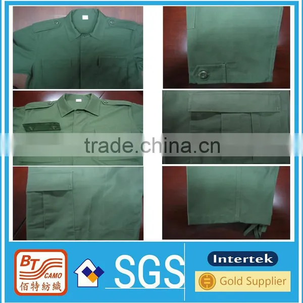 Light Green Ripstop Fabric Men's Military Uniform