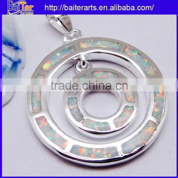 Cheap 925 Sterling Silver Pendant Necklace Fire Opal And Yellow Topaz Pendant Wholesale photo-5