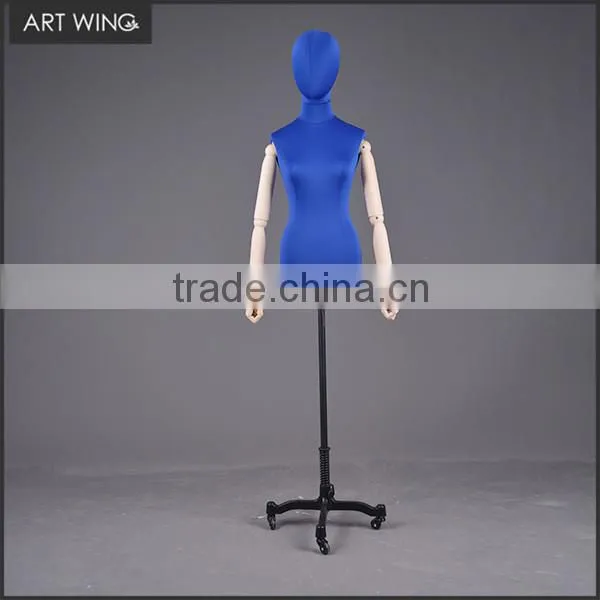 Mannequin Dress Form Covered Fabric Arms Vintage for Sale New York photo-6