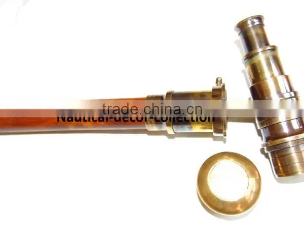 ANTIQUE BRASS FINISHING TELESCOPE HANDLE WALKING CANES-DECORATIVE WALKING CANES-DESIGNER WALKING CANES Wk1179 photo-4