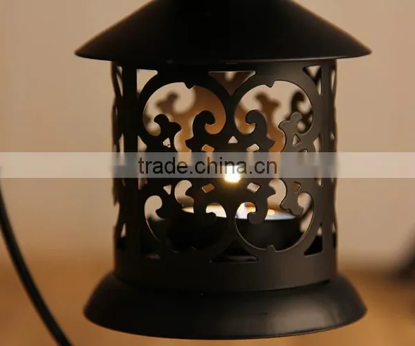 European Classical Metal Candle Holder, Hanging Iron Candlestick for Home Decoration photo-2