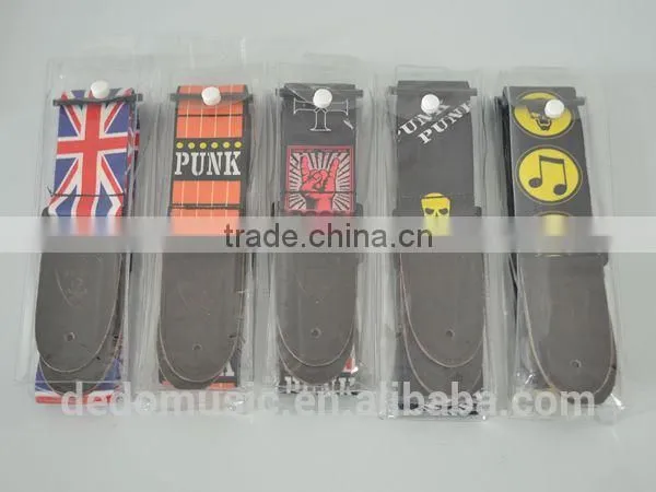 Factory Promotion Soft Thin Straps for Bass Acoustic Guitar Straps / Guitar Belt With Double Leather Ends photo-4