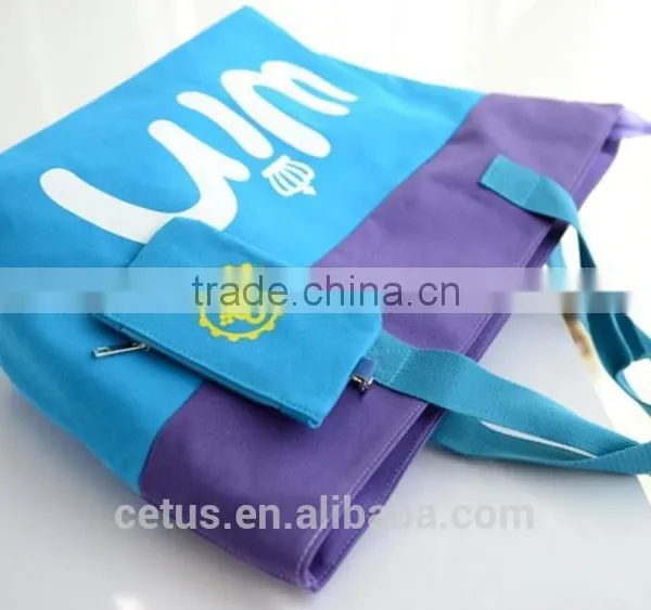 2016 Newest Custom Cheap Price Cotton Tote Bag With Zipper photo-5