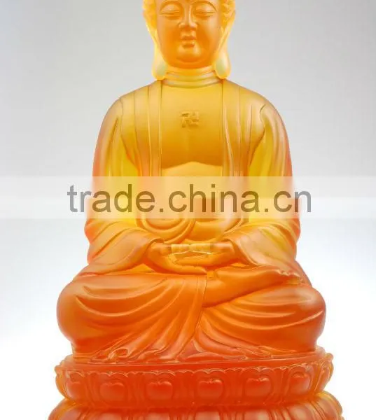 Factory Wholesale Crystal/Jade Transparent Buddha Statue
