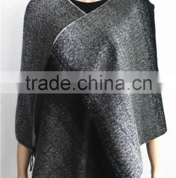 Loop Yarn Acrylic Pashmina with fringe